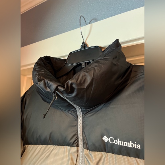 Columbia Puffect II Jacket Mens Large Gray Black Puffer Insulated New Tags - Picture 9 of 15
